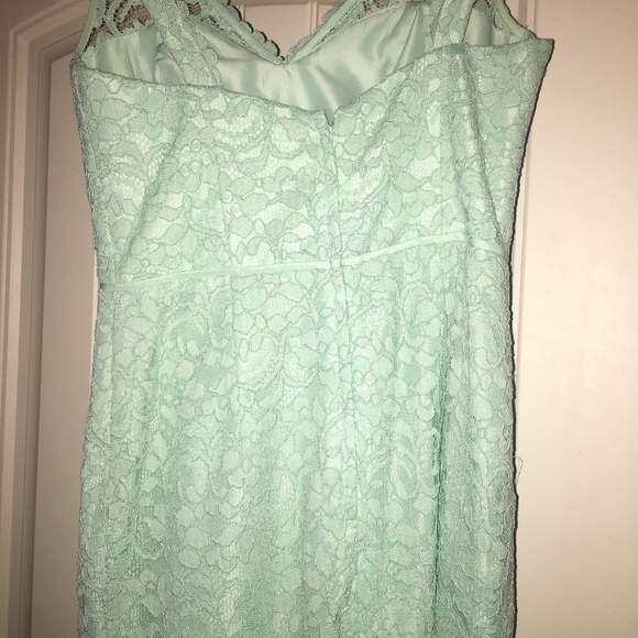 Teal David's Bridal Bridesmaid Dress - Picture 4 of 5